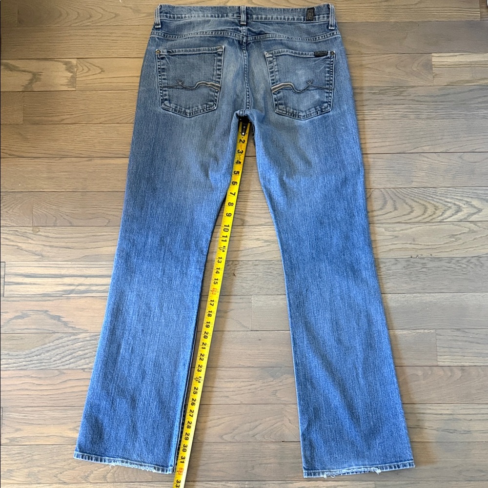 7 For All Mankind Blue Brett Bootcut Jeans
